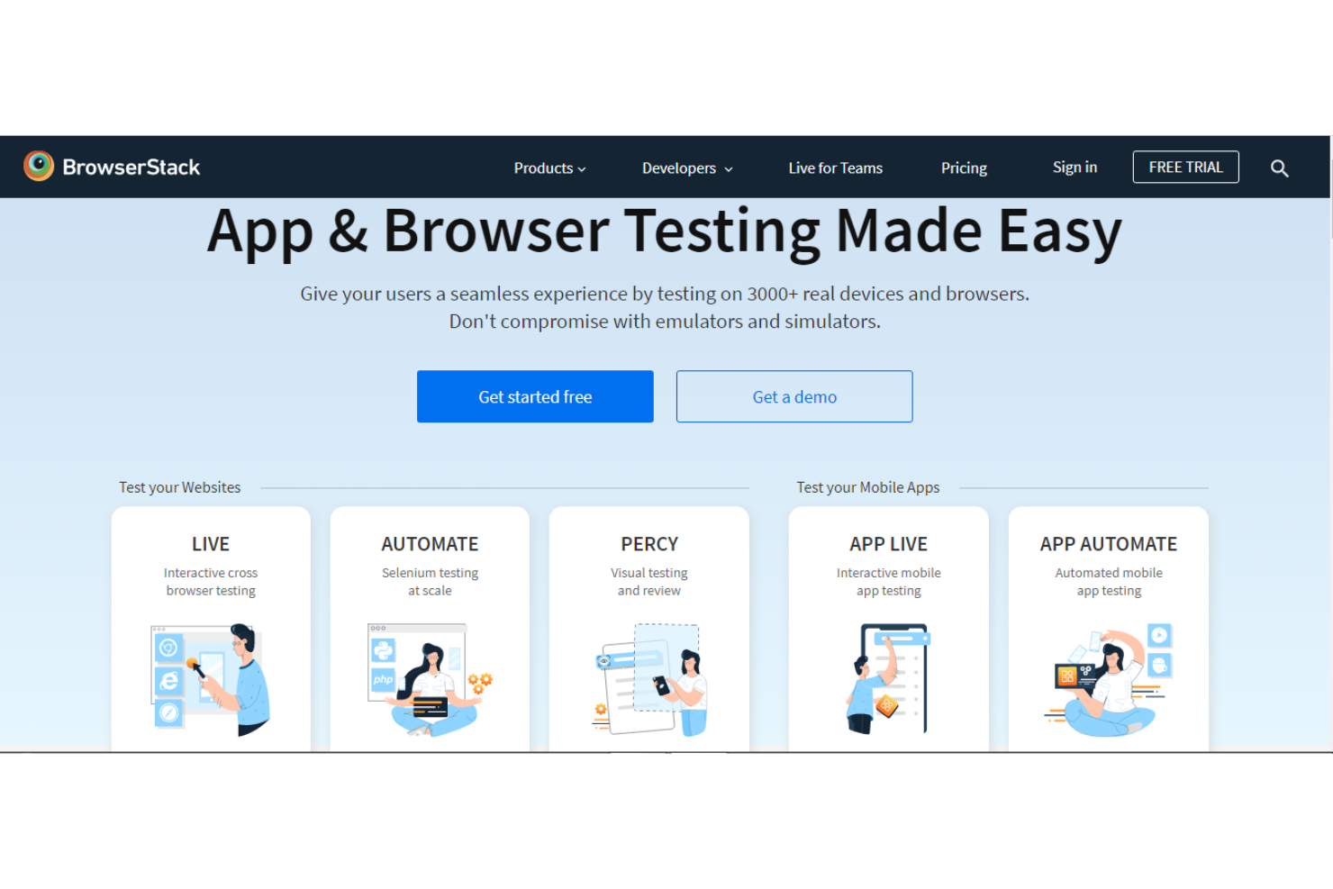 BrowserStack screenshot - 10 Best SaaS Testing Tools To Verify & Validate SaaS Applications In 2023