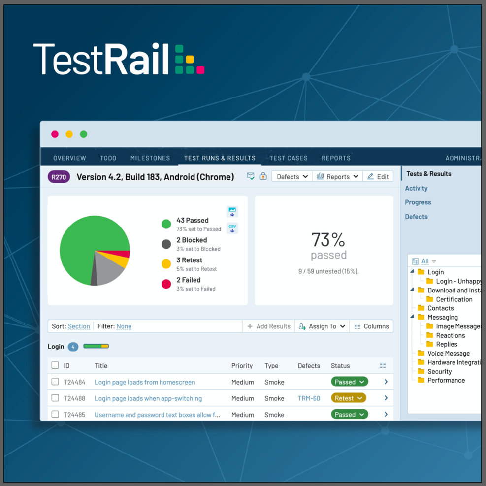 TestRail screenshot - 10 Best Test Management Tools For Jira in 2023