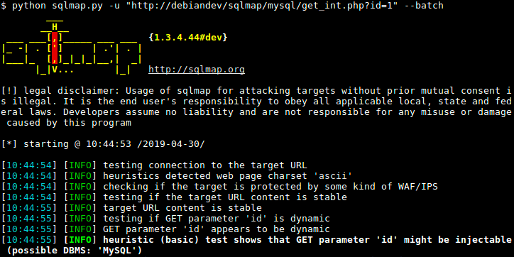 SQLMap screenshot - 10 Best Security Testing Tools For QA In 2023